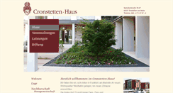 Desktop Screenshot of cronstetten-haus.de