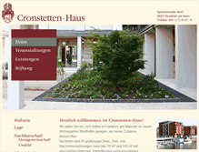 Tablet Screenshot of cronstetten-haus.de